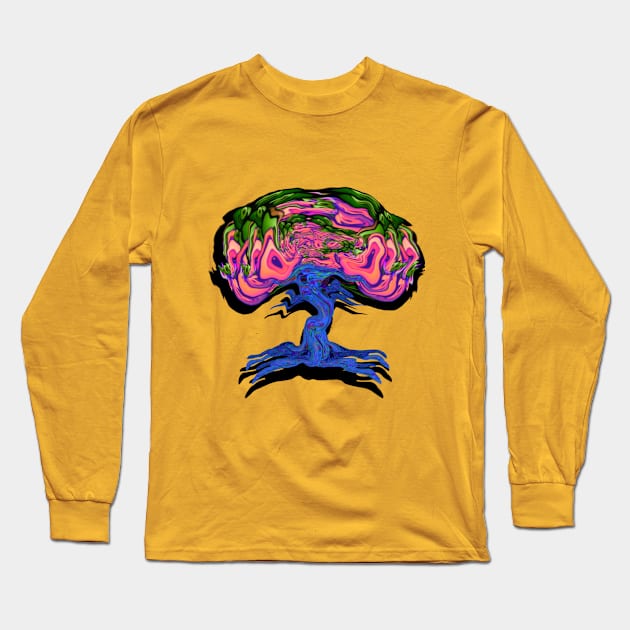 Trippy Tree #5 Long Sleeve T-Shirt by Zenferren